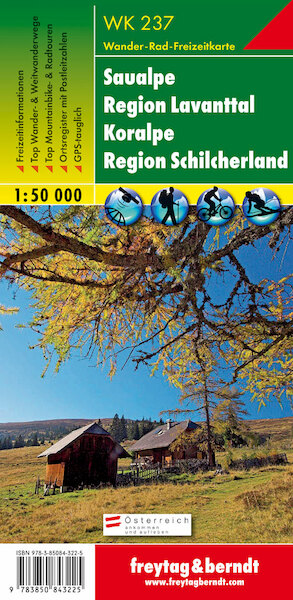 Saualpe - Lavanttal - Koralpe - Region Schilcherheimat 1 : 50 000. WK 237 - (ISBN 9783850843225)