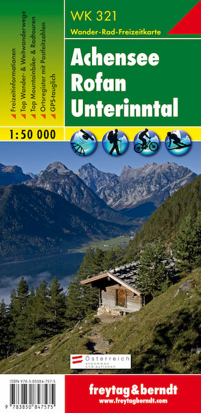 Achensee, Rofan, Unterinntal 1 : 50 000 - (ISBN 9783850847575)