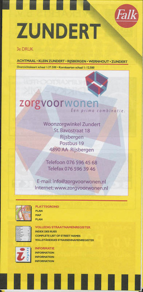 Zundert plattegrond - (ISBN 9789028713840)
