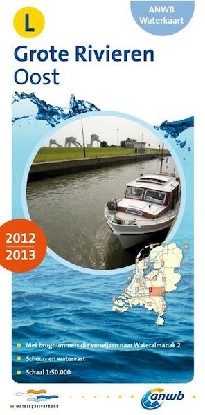 ANWB Waterkaart L Grote Rivieren Oost 2012/2013 - (ISBN 9789018033811)