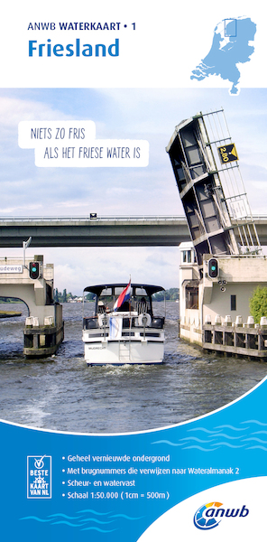 Waterkaart 1. Friesland - (ISBN 9789018045968)