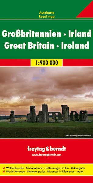 Großbritannien Irland 1 : 900 000. Autokarte - (ISBN 9783707909425)