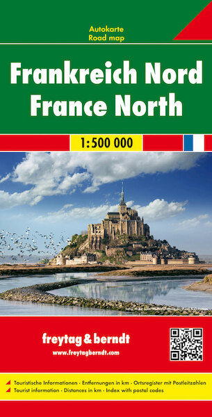 Frankreich Nord / France Nord 1 : 500 000. Autokarte - (ISBN 9783707905809)