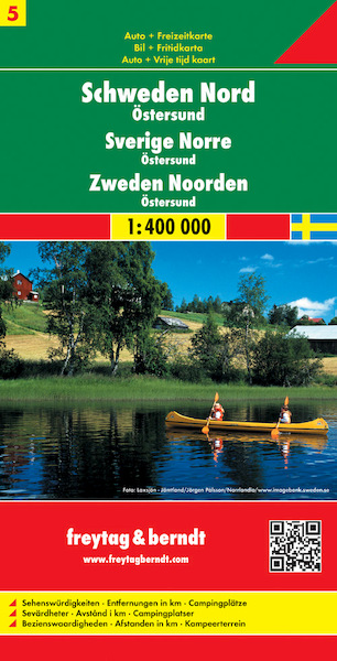 FuB Schweden 05 Nord Östersund 1 : 400 000 / Autokarte - (ISBN 9783707904697)