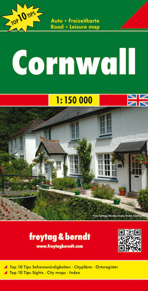 Cornwall 1 : 150 000. Autokarte - (ISBN 9783707909579)