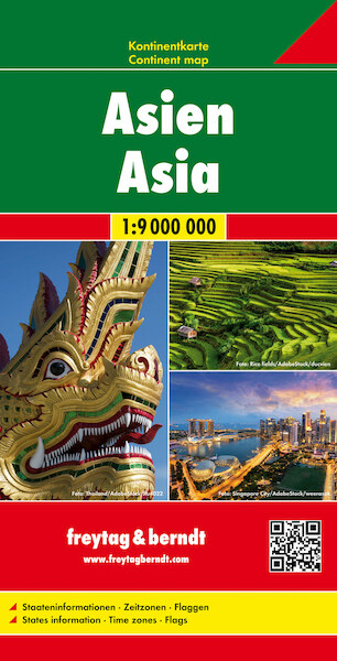 Asien, Kontinentkarte 1:9 000 000 - (ISBN 9783707917604)