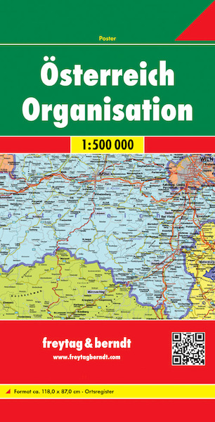 Österreich 1:500.000 Organisationskarte - (ISBN 9783707915006)