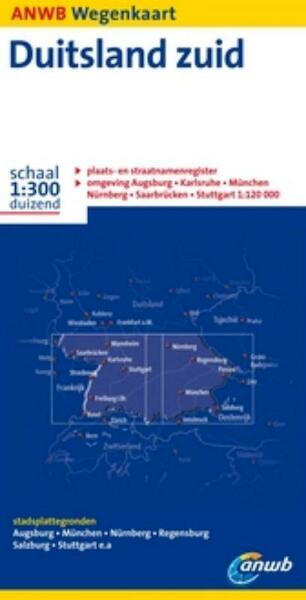 Anwb Wegenkaart Duitsland zuid 1:300.000 - (ISBN 9789018028886)