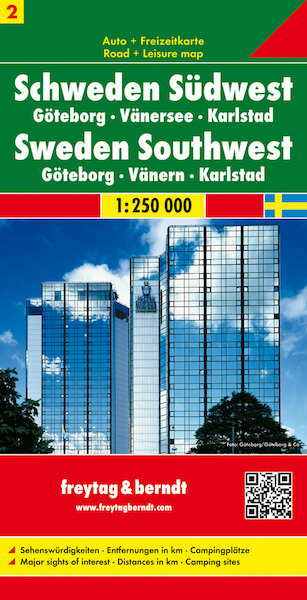 FuB Schweden 02 Südwest, Göteborg, Vaenersee, Karlstad 1 : 250 000. Autokarte - (ISBN 9783707903195)