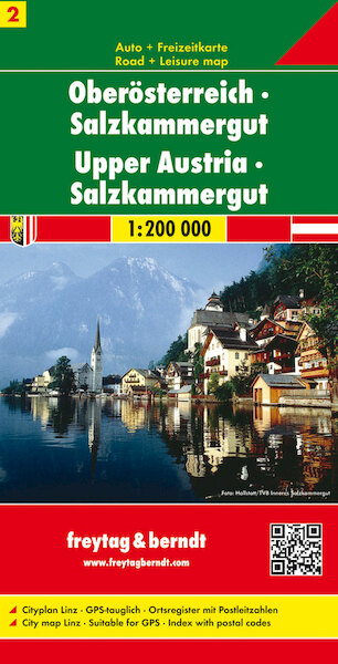 Österreich 02 Oberösterreich, Salzkammergut 1 : 200 000 - (ISBN 9783850843423)