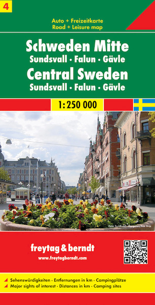 FuB Schweden 04 Mitte, Sundsvall, Falun, Gävle 1 : 250 000. Autokarte - (ISBN 9783707903218)