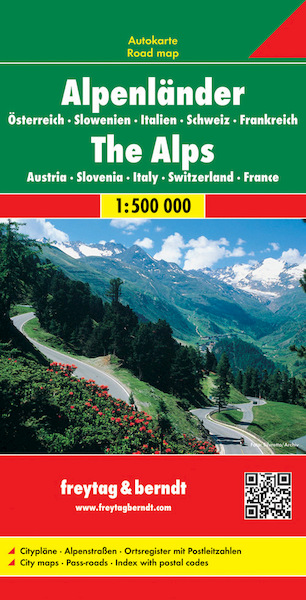 Alpenländer - Österreich - Slowenien - Italien - Schweiz - Frankreich, Autokarte 1:500.000 - (ISBN 9783707904253)