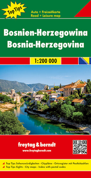 Bosnien-Herzegowina 1 : 200 000. Autokarte - (ISBN 9783707916638)