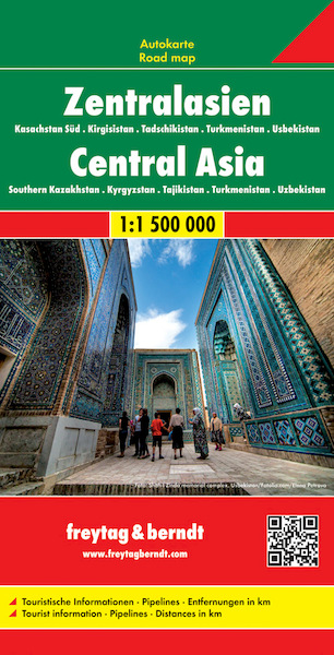 Zentralasien - Kasachstan Süd - Kirgisistan - Tadschikistan -Turkmenistan - Usbekistan 1 : 1.500.000 Autokarte - (ISBN 9783707909753)