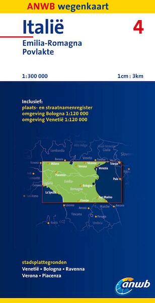 ANWB Wegenkaart Italië 4 - (ISBN 9789018035105)