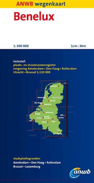 ANWB wegenkaart Benelux - (ISBN 9789018036416)