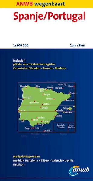 ANWB Wegenkaart Spanje/Portugal - (ISBN 9789018036669)