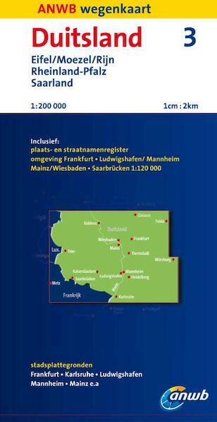 ANWB wegenkaart Duitsland 3 - (ISBN 9789018036485)