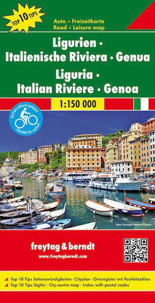 Ligurien - Italienische Riviera - Genua 1 : 150 000 - (ISBN 9783707915174)
