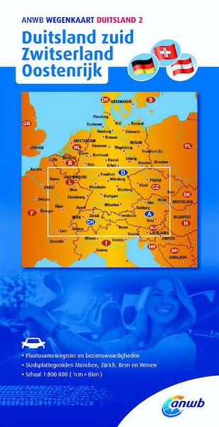 Wegenkaart 2. Duitsland zuid/Zwitserland/Oostenrijk - ANWB (ISBN 9789018042394)