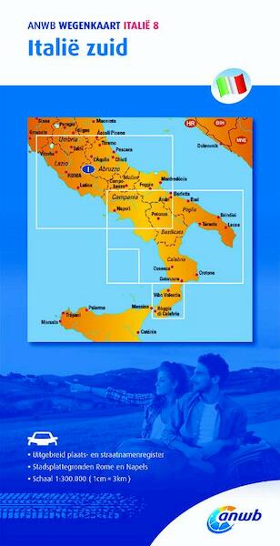 Wegenkaart 8. Zuid-Italië - ANWB (ISBN 9789018042769)