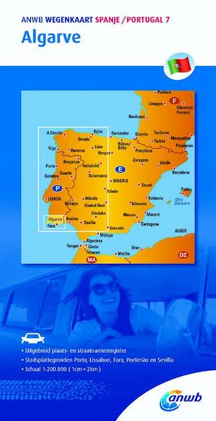 Wegenkaart 7. Algarve - ANWB (ISBN 9789018042974)