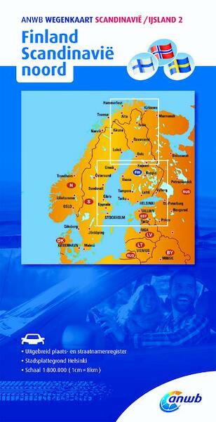 Wegenkaart 2. Finland/Scandinavië noord - ANWB (ISBN 9789018042837)