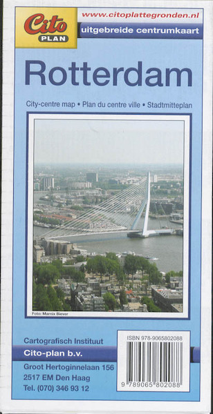 Uitgebreide centrumplattegrond Rotterdam - (ISBN 9789065802088)
