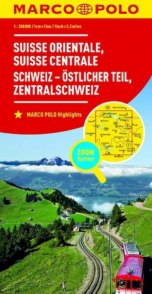 MARCO POLO Regionalkarte Schweiz Blatt 2 Schweiz - östlicher Teil 1:200 000 - (ISBN 9783829740791)