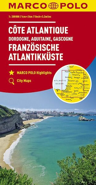 MARCO POLO Karte Frankreich Französische Atlantikküste 1:300 000 - (ISBN 9783829737876)