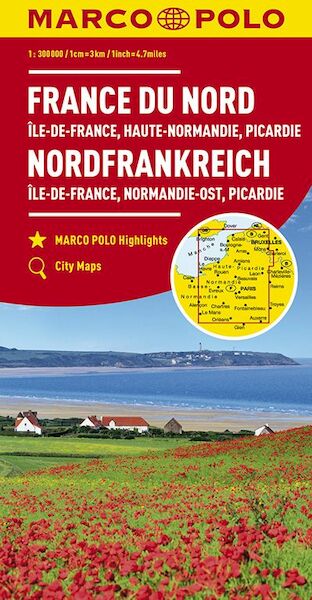 MARCO POLO Karte Frankreich Nordfrankreich 1:300 000 - (ISBN 9783829737890)