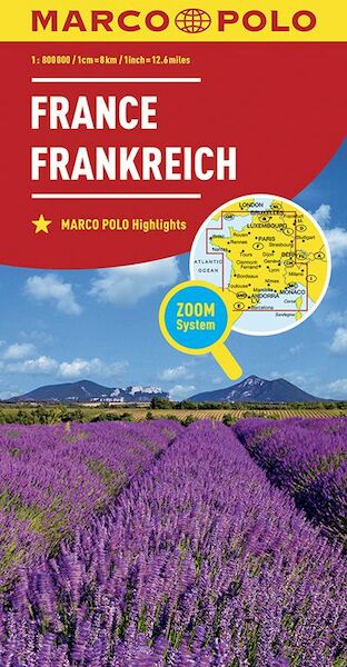 MARCO POLO Länderkarte Frankreich 1:800 000 - (ISBN 9783829738286)