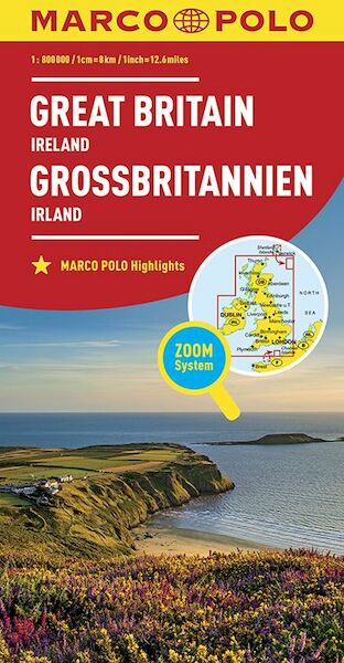 MARCO POLO Länderkarte Großbritannien, Irland 1:800 000 - (ISBN 9783829738309)