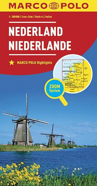 MARCO POLO Länderkarte Niederlande 1:300 000 - (ISBN 9783829738354)