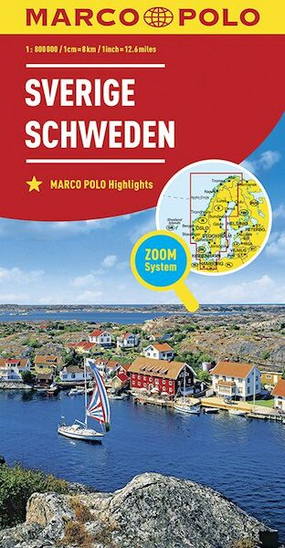 MARCO POLO Länderkarte Schweden 1:800 000 - (ISBN 9783829738422)