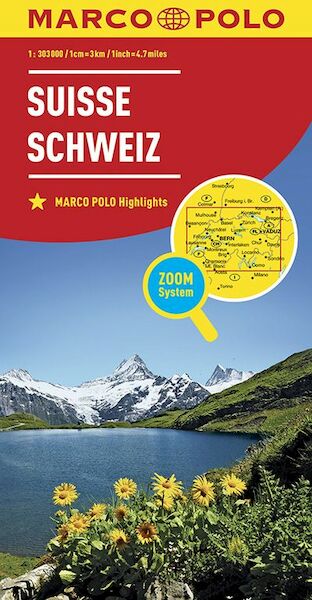MARCO POLO Länderkarte Schweiz 1:303 000 - (ISBN 9783829738439)