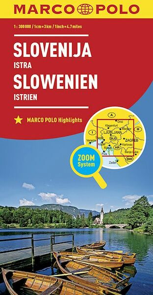 MARCO POLO Länderkarte Slowenien, Istrien 1:300 000 - (ISBN 9783829738446)