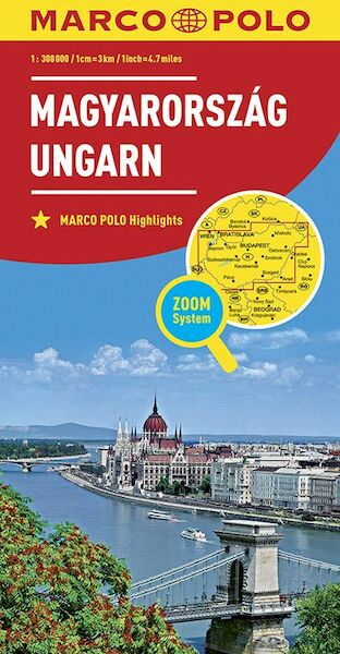 MARCO POLO Länderkarte Ungarn 1:300 000 - (ISBN 9783829738491)