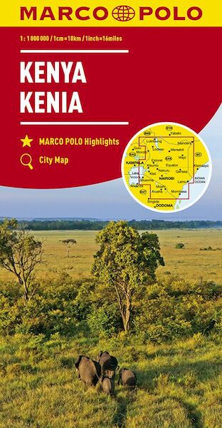 MARCO POLO Länderkarte Kenia 1:1 000 000 - (ISBN 9783829739283)