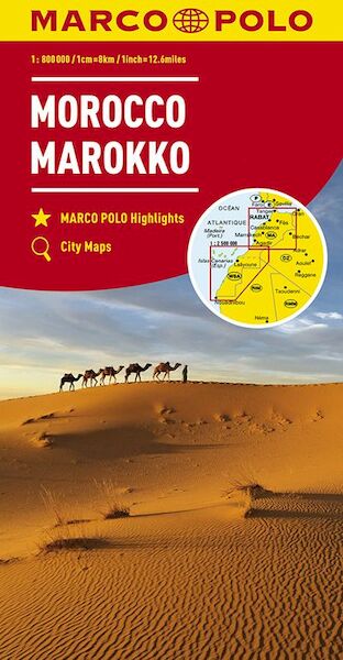 MARCO POLO Länderkarte Marokko 1:800 000 - (ISBN 9783829739290)