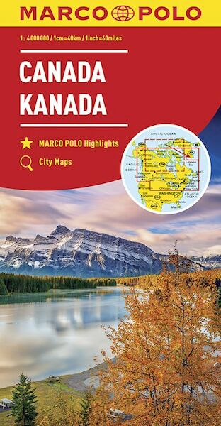 MARCO POLO Kontinentalkarte Kanada 1:4 000 000 - (ISBN 9783829739320)