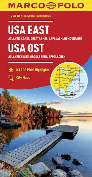 MARCO POLO Kontinentalkarte USA Ost 1:2 000 000 - (ISBN 9783829739382)