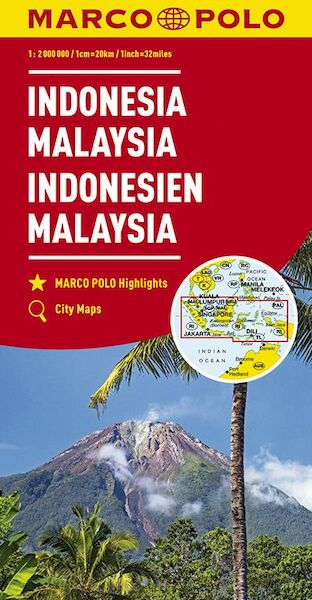 MARCO POLO Kontinentalkarte Indonesien, Malaysia 1:2 000 000 - (ISBN 9783829739450)