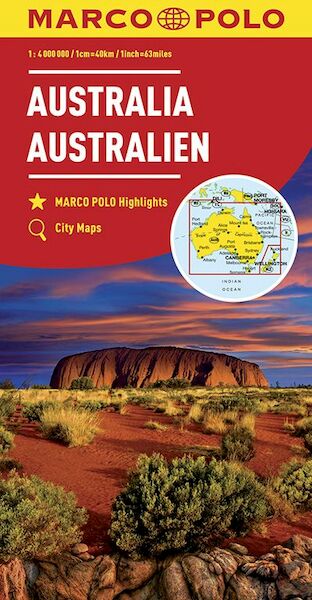 MARCO POLO Kontinentalkarte Australien 1:4 000 000 - (ISBN 9783829739498)