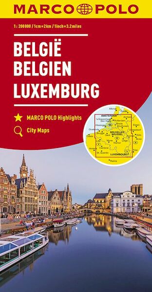 MARCO POLO Karte Belgien, Luxemburg 1:200 000 - (ISBN 9783829739641)