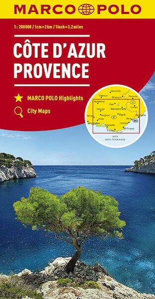 MARCO POLO Karte Côte d'Azur, Provence 1:200 000 - (ISBN 9783829739696)