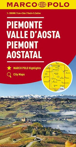 MARCO POLO Karte Italien 01. Piemont, Aostatal 1:200 000 - (ISBN 9783829739733)