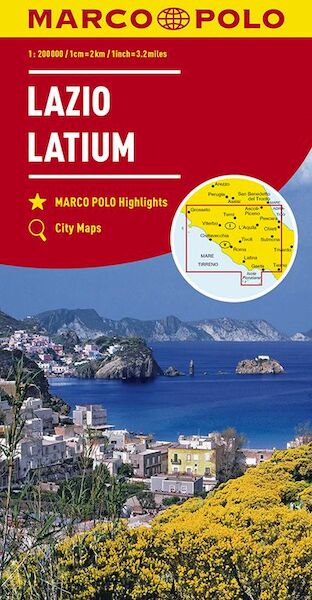 MARCO POLO Karte Italien 09. Latium 1:200 000 - (ISBN 9783829739818)