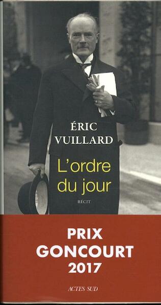 L'ordre du jour - Eric Vuillard (ISBN 9782330078973)