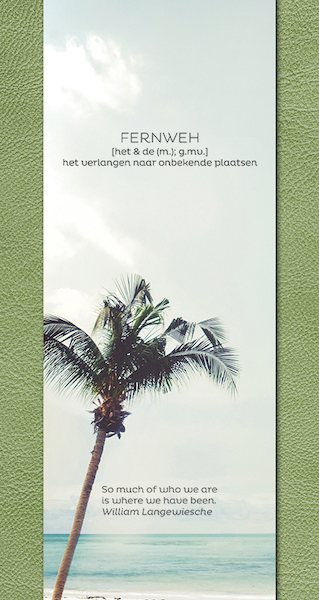 Fernweh Travel Notebook green - (ISBN 9789045324012)